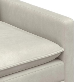 vidaXL Καναπές Κρεμ 76 x 81 x 87,5 εκ Βελούδο