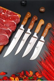 Σετ 4 τεμαχίων μαχαιριών από ανοξείδωτο ατσάλι
