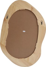 Καθρέπτης οβάλ Enola pakoworld mdf σε φυσική απόχρωση 54x2.5x80εκ