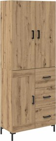 vidaXL Highboard Artisan Oak 69,5 x 34 x 180 εκ. Επεξεργασμένο ξύλο