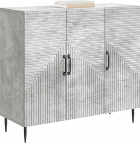 vidaXL Πλαϊνό γραφείο Γκρι Σκυροδέματος 89 x 34,5 x 80 εκ