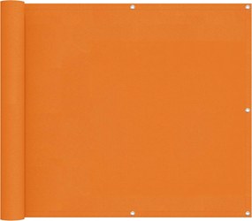 vidaXL Οθόνη Μπαλκονιού Πορτοκαλί 100 x 400 cm Ύφασμα Όξφορντ