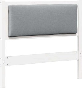 vidaXL Κεφαλάρι Άλλο Λευκό 90 cm Μασίφ ξύλο πεύκου