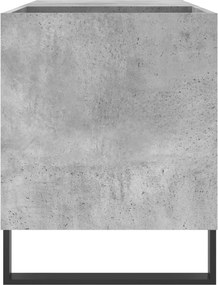 vidaXL Δισκοθήκη Γκρι Σκυροδέματος 85 x 38 x 48 εκ. από Επεξεργ. Ξύλο