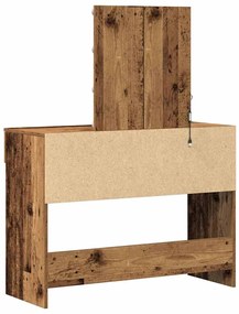 vidaXL Μπουφανάκι Παλιό Ξύλο 100 x 40 x 130 εκ Επεξεργασμένο ξύλο