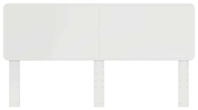 vidaXL Κεφαλάρι με κεφαλάρι Λευκό 180 cm Επεξεργασμένο ξύλο