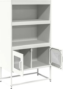 vidaXL Highboard Λευκό 68x39x123 cm Ατσάλι