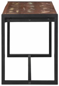 vidaXL Παγκάκι Πολύχρωμο 100 x 35 x 45 εκ. Μασίφ ανακυκλωμένο ξύλο