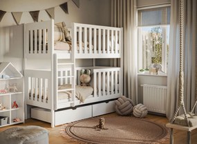 DAWID 80x200 white bunk bed Lano Furniture