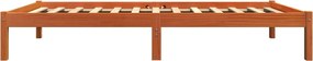 vidaXL Σκελετός Κρεβ. Χωρίς Στρώμα Καφέ Κεριού 90x200 εκ Μασίφ Πεύκο