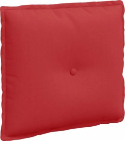 vidaXL Μαξιλάρι Πλάτης Κόκκινο 50 x 19 x 45 εκ ύφασμα