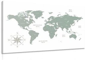 Εικόνα αξιοπρεπούς χάρτη σε πράσινο σχέδιο - 90x60