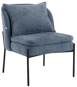 Πολυθρόνα FL3059 Fylliana με Μεταλλικά Πόδια Σιέλ 67x75x81 εκ. 67x75x81 εκ.