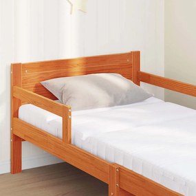 vidaXL Σκελετός Κρεβατιού Καφέ 80 x 200 cm Στερεά ξυλεία πεύκου