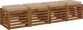 vidaXL Μαξιλάρια καθιστικού 4 κομματιών VUGHT 4 pcs 100% Πολυεστέρας