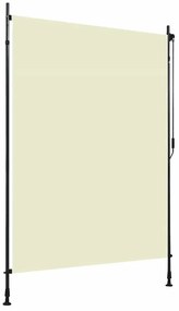 vidaXL Στόρι Σκίασης Ρόλερ Εξωτερικού Χώρου Κρεμ 150 x 270 εκ.