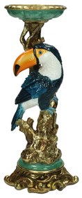 Κηροπήγιο ArteLibre Τουκάν Πολύχρωμο Polyresin 13x10x29.5cm Arte-05151678