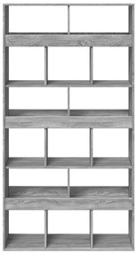 vidaXL Βιβλιοθήκη Γκρι Sonoma 100x33x187,5 εκ. από Επεξεργ. Ξύλο
