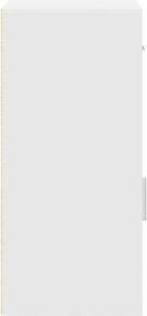 vidaXL Πλαϊνό γραφείο με συρτάρι Λευκό 38 x 34 x 75 εκ