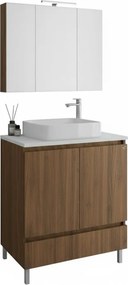Drop Delta 100 Top Baroque Oak 101x46 - Πάγκος με Νιπτήρα &amp; Κρυφοντουλαπο