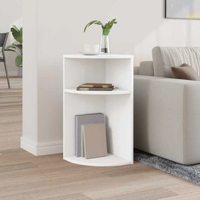 vidaXL End Table Λευκό 29,6 x 29,6 x 60 εκ Επεξεργασμένο ξύλο