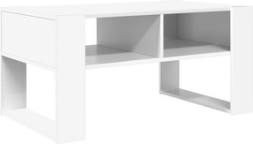 vidaXL Τραπεζάκι σαλονιού Λευκό 92 x 53 x 45 εκ. Επεξεργασμένο ξύλο