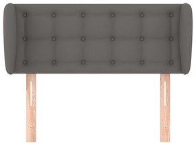 vidaXL Κεφαλάρι με Πτερύγια Γκρι 103x23x78/88 εκ. Συνθετικό Δέρμα