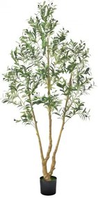 VEVOR 210cm Artificial Olive Tree Tall Fake Plant with Pot for Home Office
