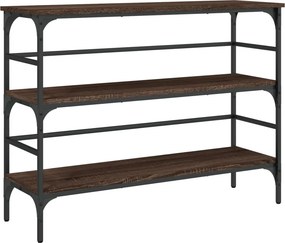 vidaXL Τραπέζι Κονσόλα Καφέ Δρυς 100x32x75 εκ. Επεξεργασμένο Ξύλο