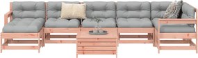 vidaXL Καναπές Κήπου Σετ 8 Τεμαχίων Μασίφ Ψευδοτσούγκα Ελάτης