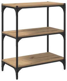 vidaXL Βιβλιοθήκη artisan δρυς 60 x 33 x 71 εκ Επεξεργασμένο ξύλο