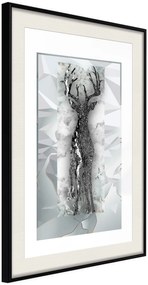 Αφίσα - Crystal Deer - 30x45 - Μαύρο - Με πασπαρτού