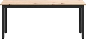 vidaXL παγκάκι Φυσικό 110 x 35 x 45 cm Στερεά ξυλεία πεύκου