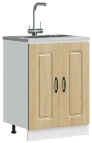 Ντουλάπι βάσης νεροχύτη Kalmar Sonoma Δρυς 60x46x81,5 εκ.