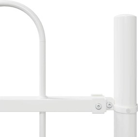 vidaXL Φράχτης Κήπου 2 pcs Λευκό 3,4 x 1,5 μ Ατσάλι με Πούδρα