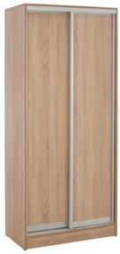 ΝΤΟΥΛΑΠΑ ΣΥΡΟΜΕΝΗ ADLER ΜΕΛΑΜΙΝΗΣ 90x45x210Yεκ. SONAMA OAK 2ΦΥΛΛΗ HM2436.01