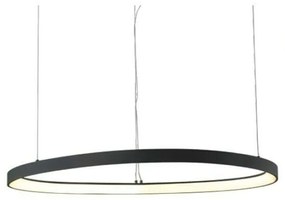 Φωτιστικό Οροφής Harmony BR97LEDP80BK 74W Led Φ80cm 120cm Black Aca Αλουμίνιο