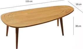 Τραπεζάκι Σαλονιού Τικ PRITA 115x50x38