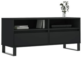 vidaXL Έπιπλο Τηλεόρασης Μαύρο 100x34,5x44,5 εκ. Επεξεργ. Ξύλο