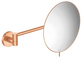 Καθρέπτης Μεγεθυντικός Επιτοίχιος Ø20x31 εκ. Μεγέθυνση x3 Brushed Rose Gold 24K Sanco Cosmetic Mirrors MR-705-AB6