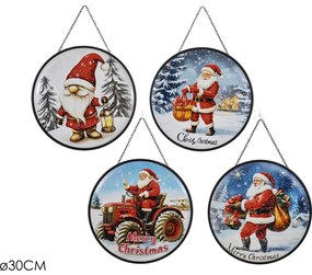 Χριστουγεννιάτικο Κρεμαστό Διακοσμητικό Φ30cm Σε 4 Σχέδια