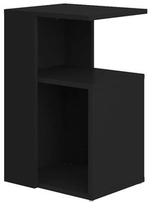 vidaXL Τραπέζι Βοηθητικό Μαύρο 36 x 30 x 56 εκ. από Επεξ. Ξύλο