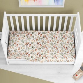 Σεντόνι Κούνιας Με Λάστιχο Bebe Dinosaur 515 Beige  70x140x15 – Dimcol