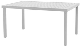Τραπέζι Kliton αλουμινίου λευκό 150x80x74εκ 150x80x74 εκ.