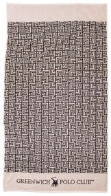 Πετσέτα Θαλάσσης 3732 90x170 Ecru-Black Greenwich Polo Club Beach 90x170cm 100% Cotton