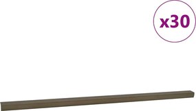 vidaXL Προστατευτικά ακμών σκάλας 30 pcs Καφέ 67 x 3.5 x 3 εκ