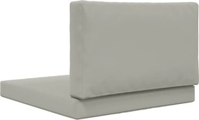 vidaXL Μαξιλάρι Καναπέ Εξωτερικού Χώρου 2 pcs Γκρι Πολυεστέρας