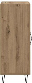 vidaXL Πλαϊνό γραφείο Artisan Oak 34,5 x 34 x 90 εκ.