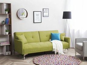 Καναπές κρεβάτι Berwyn 161, Πράσινο, 75x175x91cm, 40 kg, Πόδια: Μέταλλο | Epipla1.gr