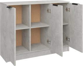 vidaXL Ντουλάπι Γκρι Σκυροδέματος 90,5x30x70 εκ. Επεξεργασμένο Ξύλο